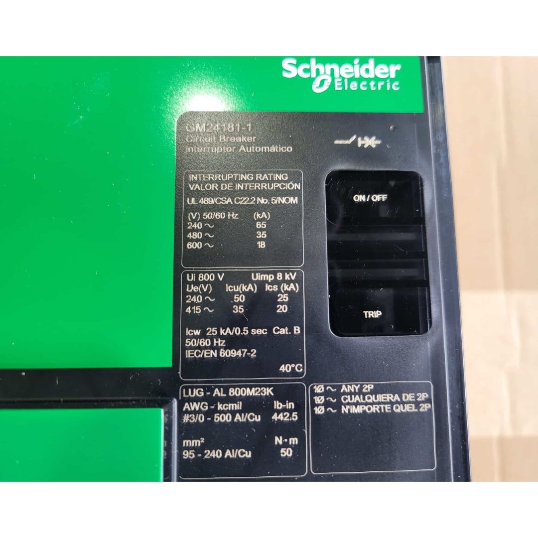 Square D PGP36060CU33A Breaker LCB, PG, MICRO LSI, 100% (600A) (New)