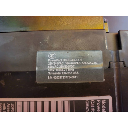 Square D JDP36225CTX Breaker (ACC383PA-PHILA) (225A) (Used)