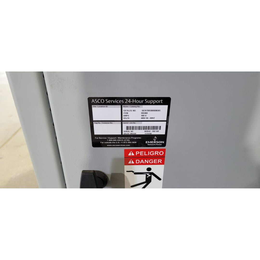 ASCO S07ATBB30800N5XC Automatic Transfer Switch (800A) (Used)