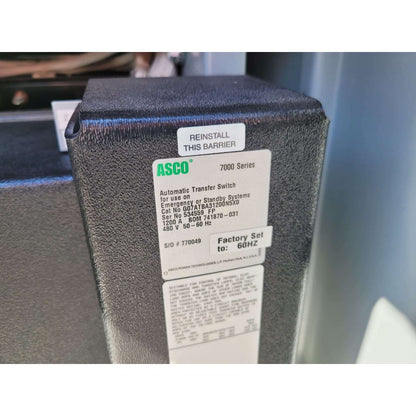 ASCO G07APBA31200N5XC Automatic Transfer Switch (1200A) (Used)