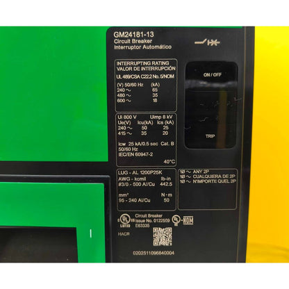 Square D PGP36120CU33A LCB, PG, MICRO, LSI, 100% (1200A) (New)