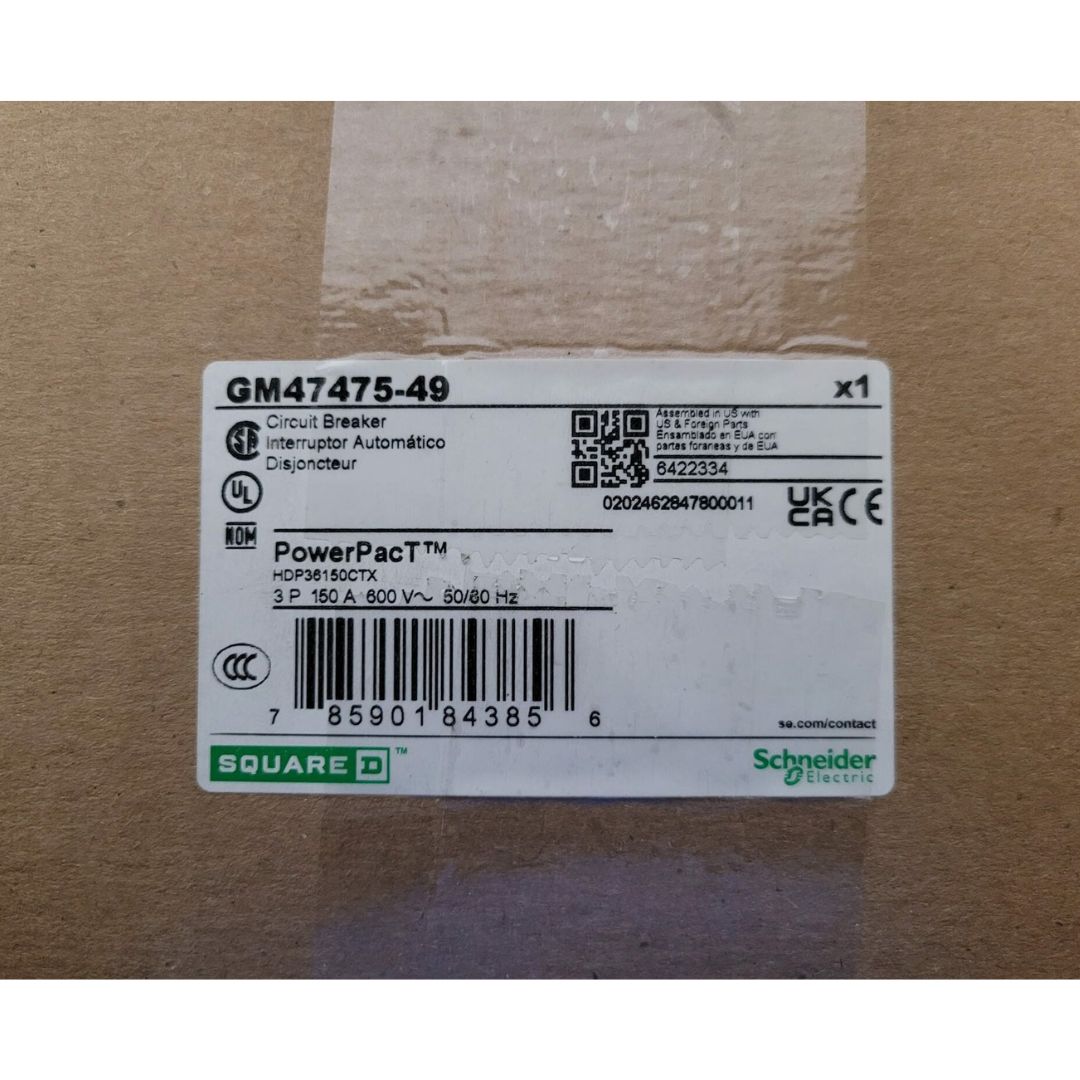 Square D HDP36150CTX Breaker LCB, HDP, 100% (150A) (New)