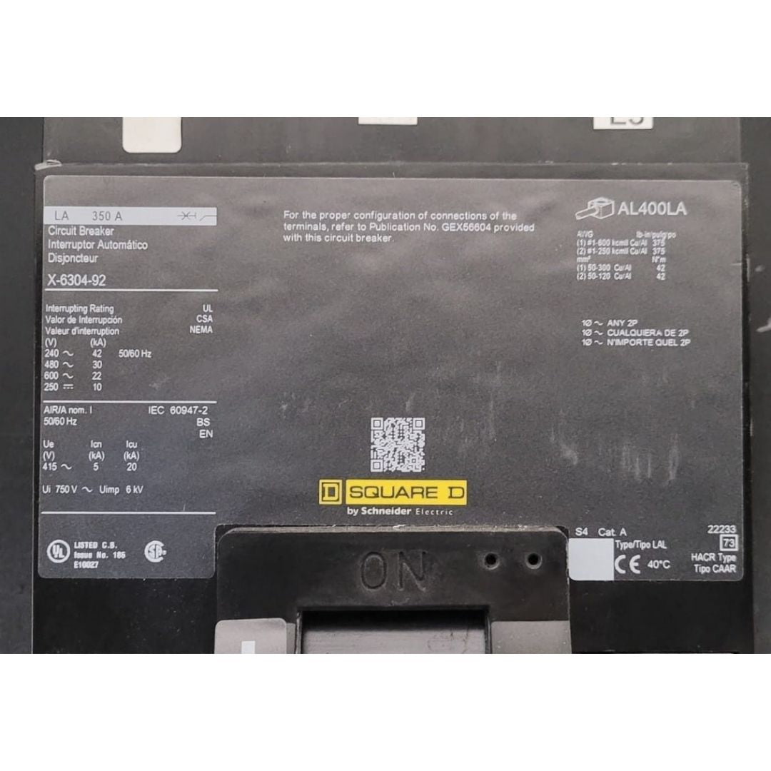Square D LAP36350 Breaker (ACC224PA-PHILA) (350A) (Used)