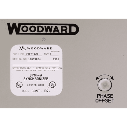 Woodward SPM-A Synchronizer 9907-028 Rev F (Used)
