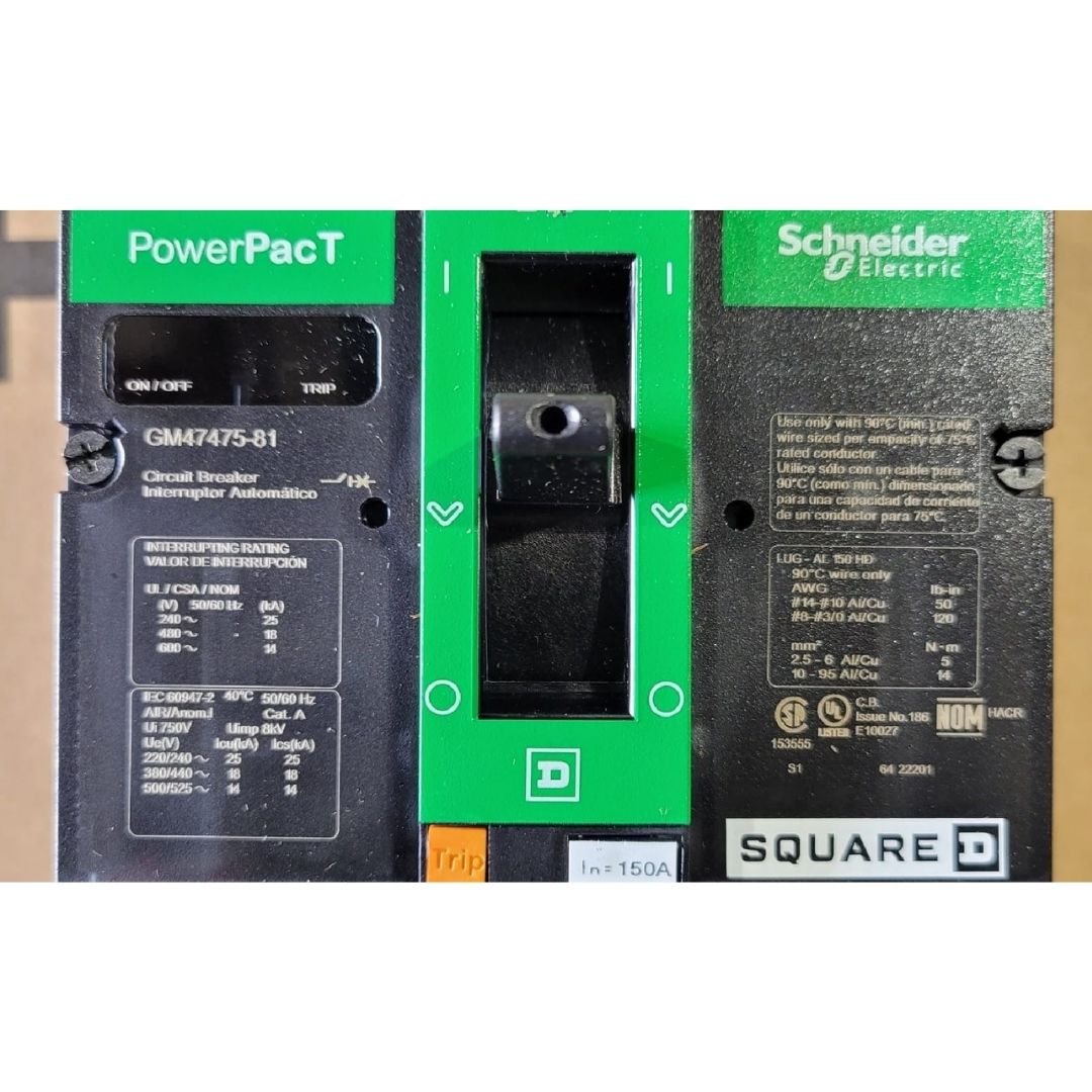 Square D HDP36150CU33XTX Circuit Breaker LCB, HDP, EL-Micro LSI, 100% (150A) (New)
