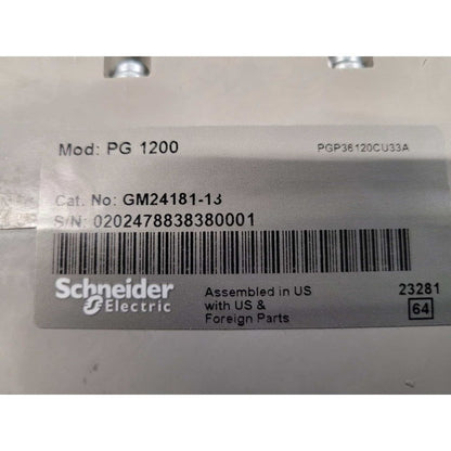 Square D PGP36120CU33A LSI Breaker (1200A) (Used)