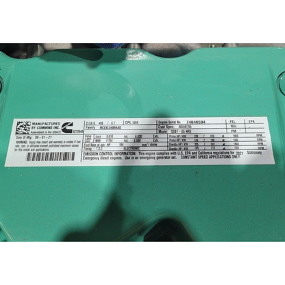 Cummins QSB7-G5 NR3 Diesel Engine – EPA Tier 3 (New)
