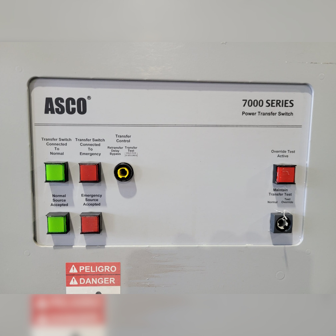 600 Amp ASCO H07ATSB030600NSX Automatic Transfer Switch controls