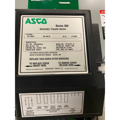 ASCO 300 Automatic Transfer Switch (225A) (Used)