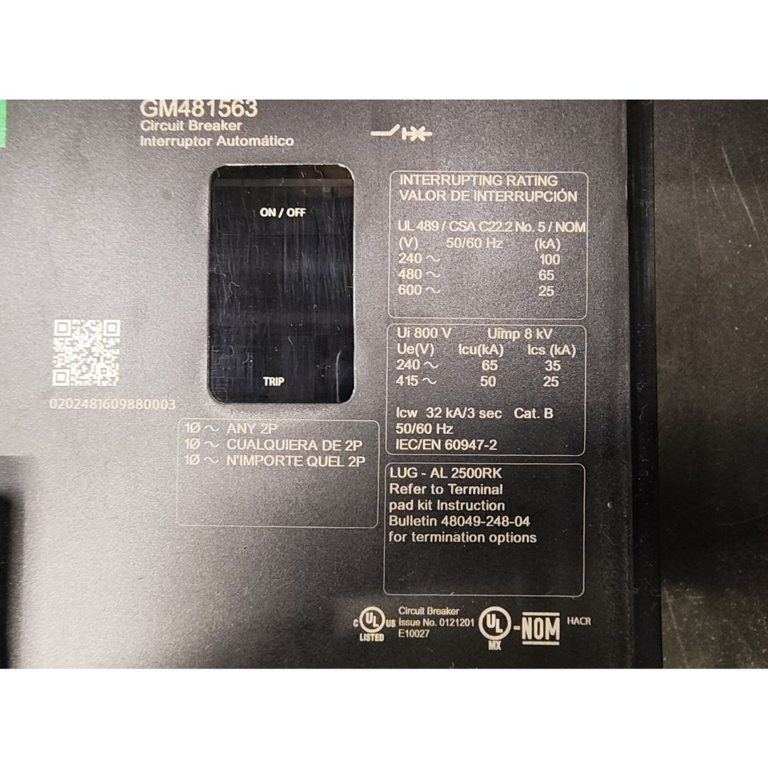 Square D RJF36160 LSI Breaker (1600A) (Used)