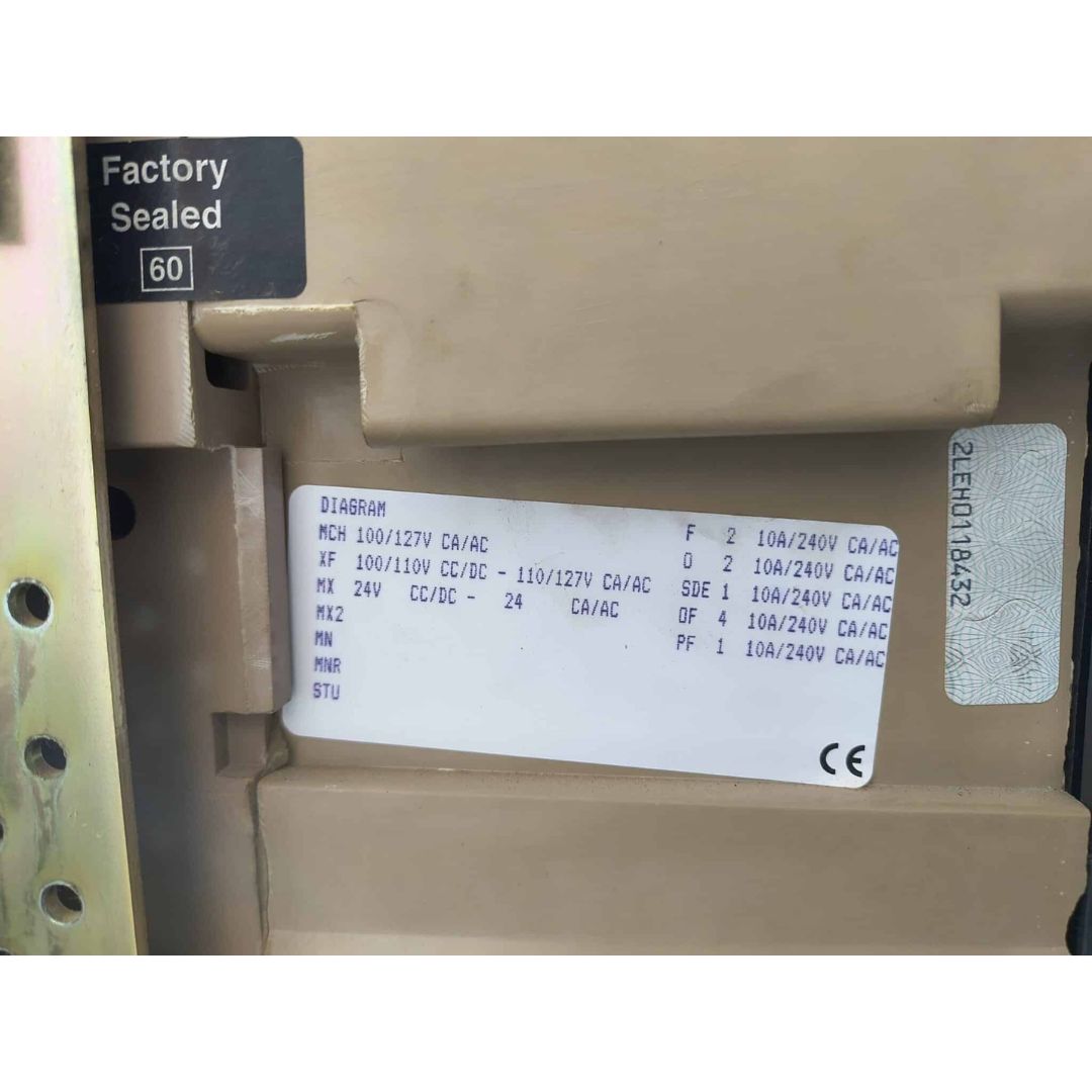 Square D MasterPact MP12H2 Breaker (1200A) (Used)