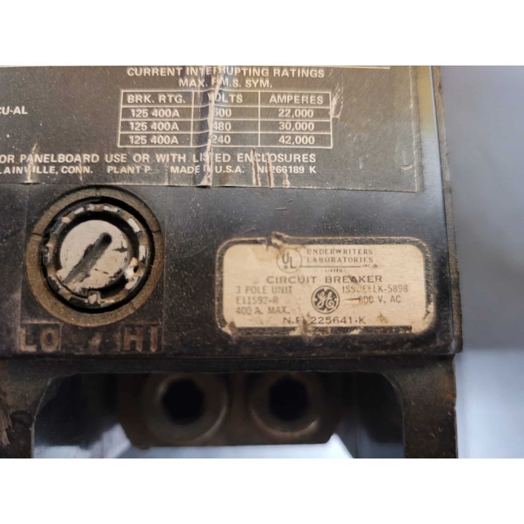 GE TJJ436400 Breaker (400A) (Used)
