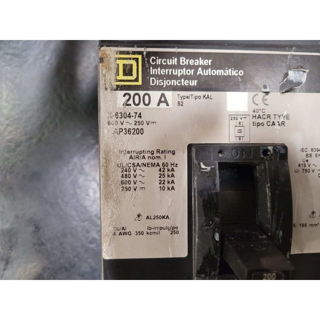Square D KAP36200 Breaker (200A) (Used)