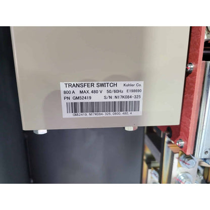 Kohler KSS-AMVA-0800S Automatic Transfer Switch (800A) (Used)