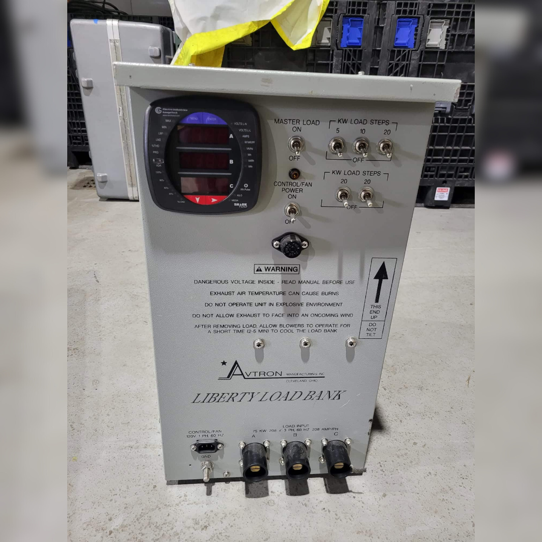 75 kW Avtron LPH75 3P 208V Load Bank front view