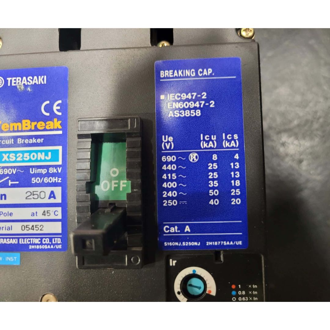 Terasaki TemBreak XS250NJ Breaker (250A) (Used)