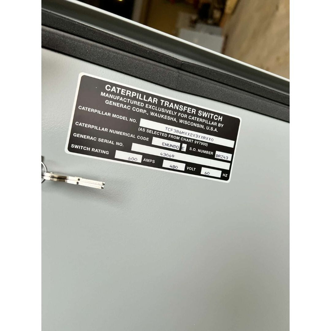 CAT TCF3B6MXX2X3XXRXX0 Automatic Transfer Switch (600A) (Used)