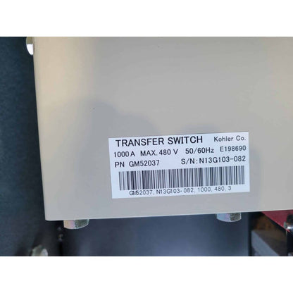 Kohler KSS-DCTA-1000S Automatic Transfer Switch (1000A) (Used)