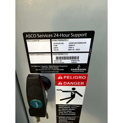 ASCO G03NTSB31600NGXM Automatic Transfer Switch (1600A) (Used)