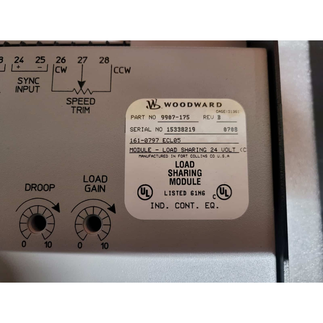 Woodward Load Sharing Module 9907-175 Rev B (New)