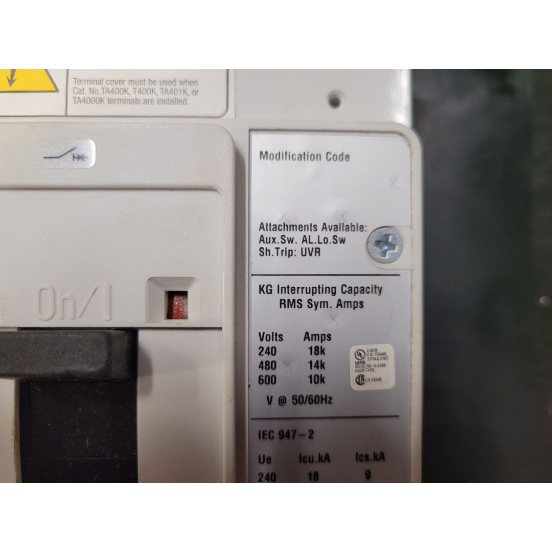 EATON KG3400S42 Series C Circuit Breaker (400A) (New)