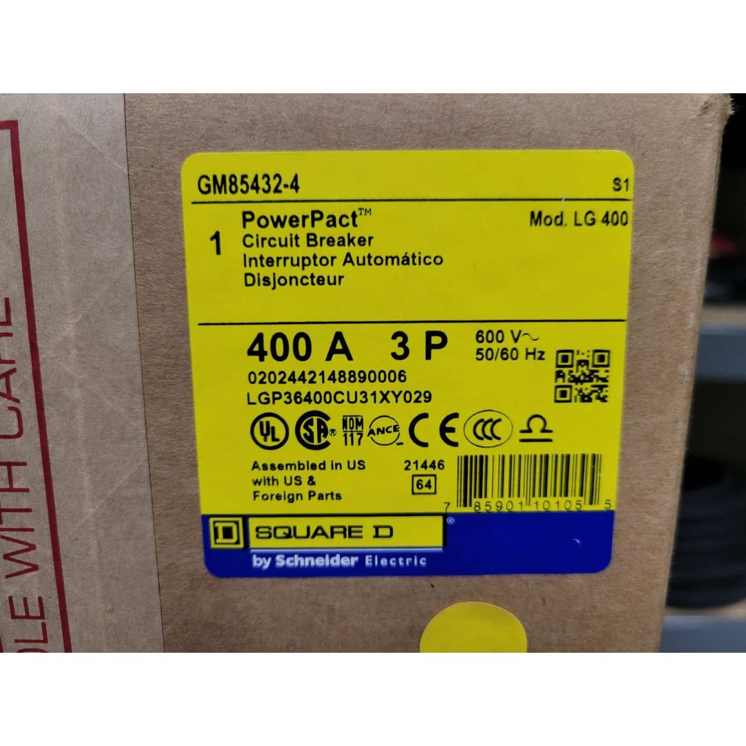 Square D LGP36400CU31XY029 Breaker (400A) (New)