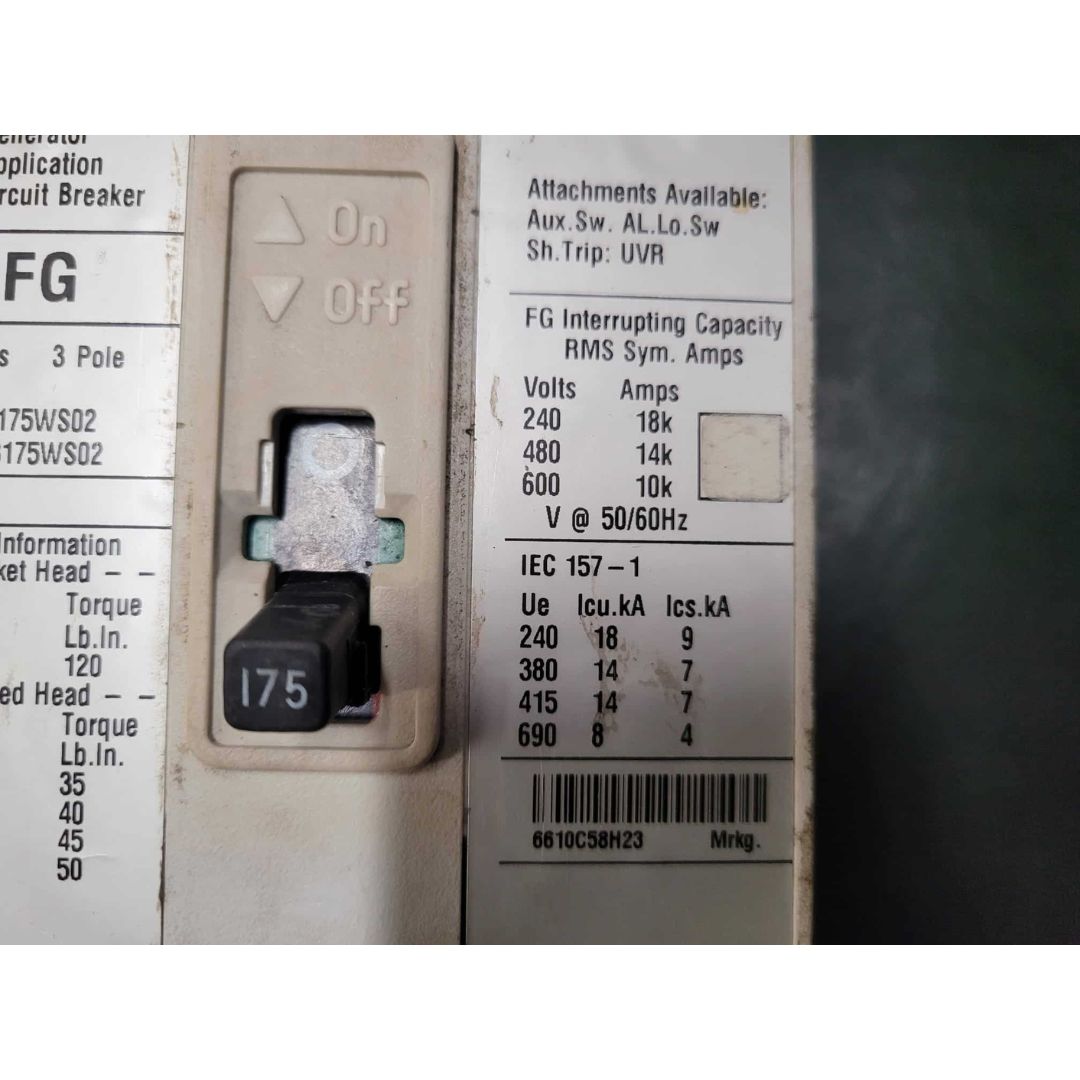 EATON FG3175WS02 Breaker (175A) (Used)