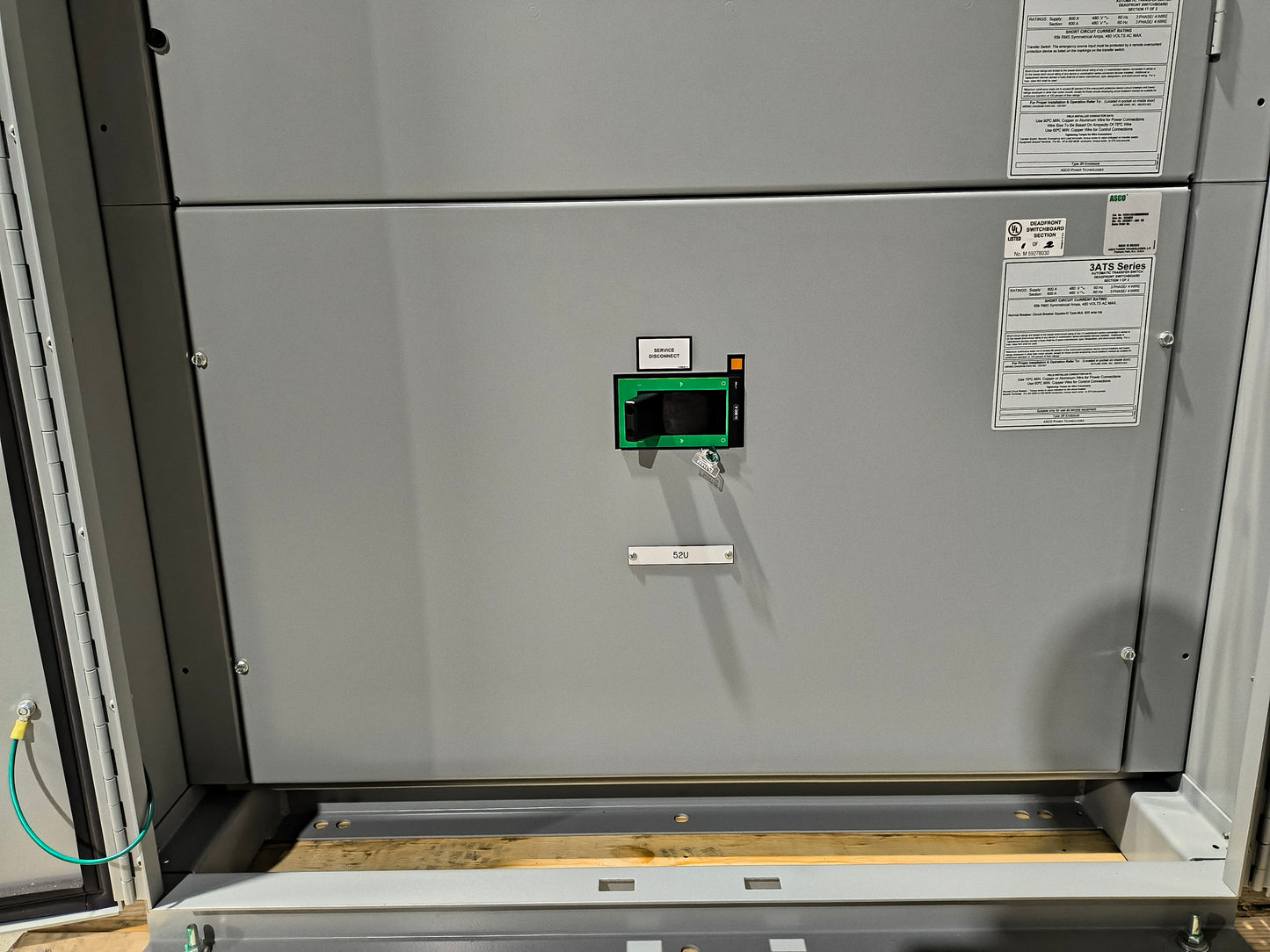 New 800 Amp ASCO Series 300 H03AUSA30800NGXM Automatic Transfer Switch
