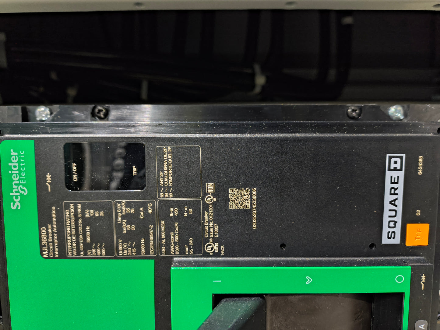 New 800 Amp ASCO Series 300 H03AUSA30800NGXM Automatic Transfer Switch