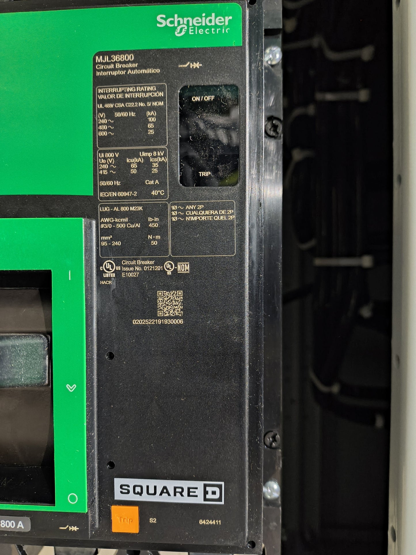 New 800 Amp ASCO Series 300 H03AUSA30800CGXM Automatic Transfer Switch
