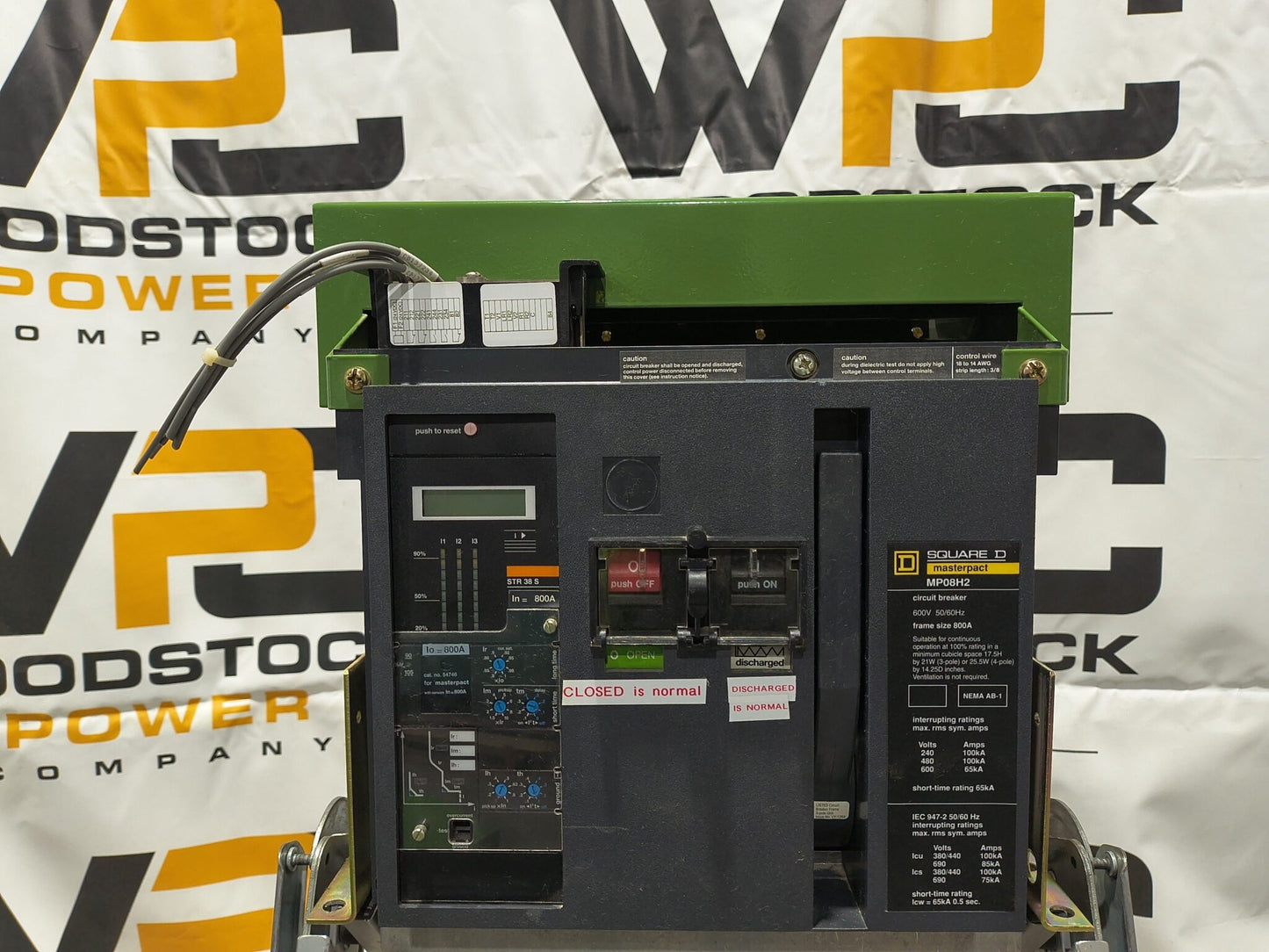 Used 800 Amp Square D Masterpact MP08H2 Breaker