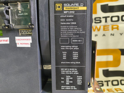 Used 1200 Amp Square D MasterPact MP12H2 Breaker