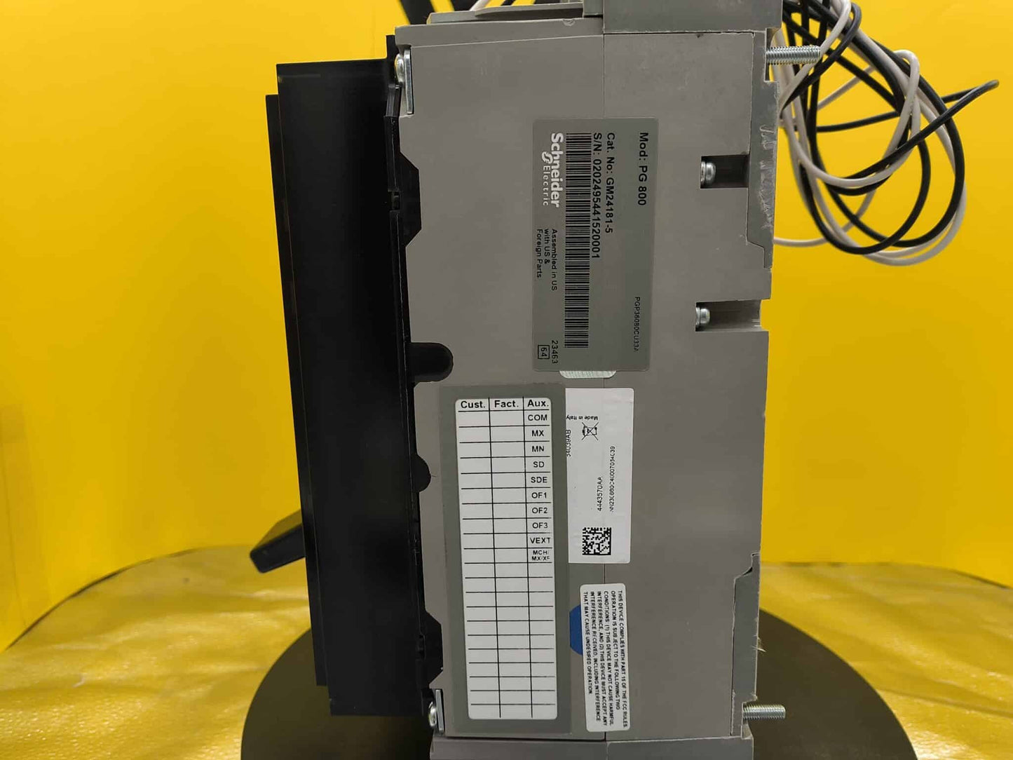 Used 800 Amp Square D PG 800 Breaker (BRK089PA-PHILA)