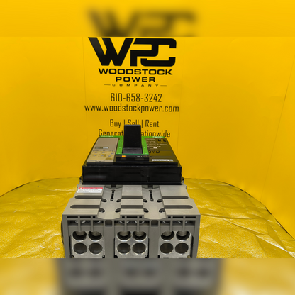 New 1000 Amp Square D PGP36100CU33A Breaker LCB, 1000A, PGP, EL/MICRO LSI, 100% Bottom and Front View