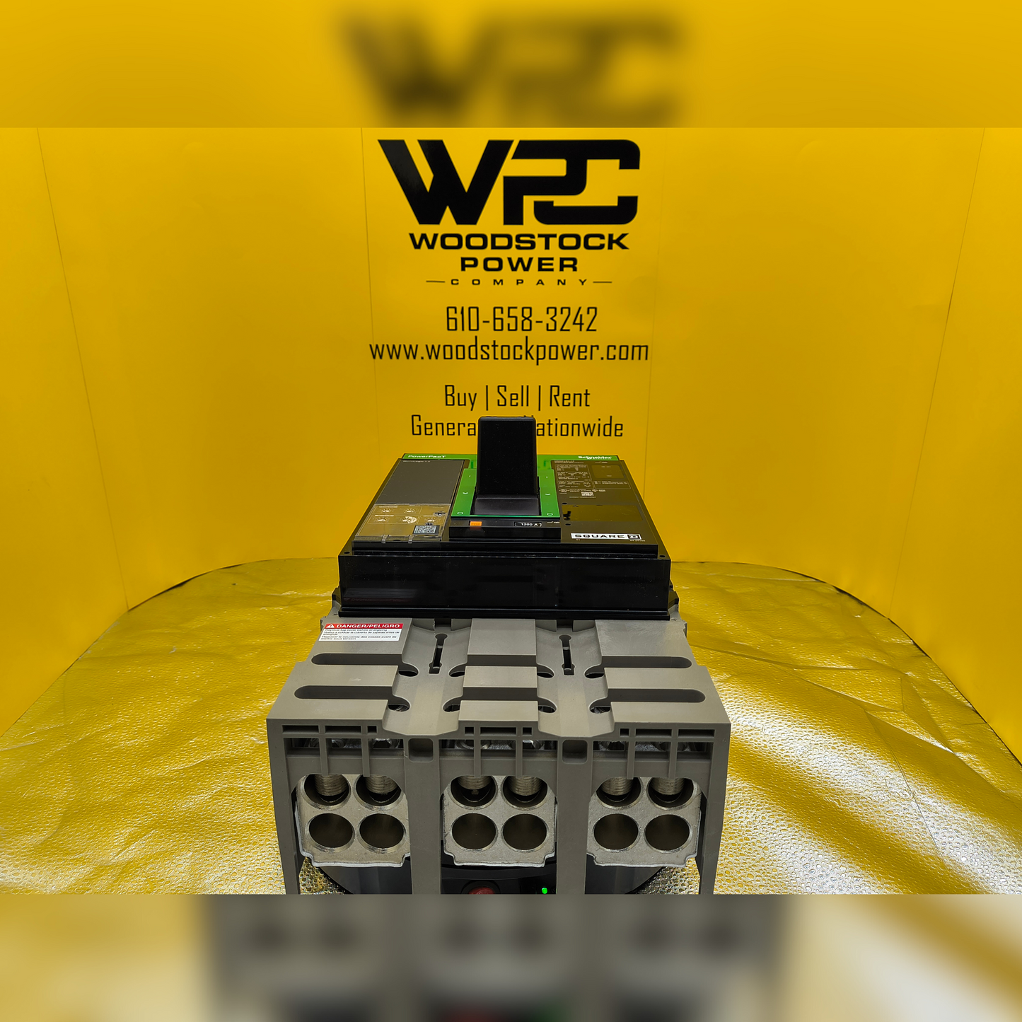 New 1200 Amp Square D PGP36120CU33A LSI Breaker bottom and front view