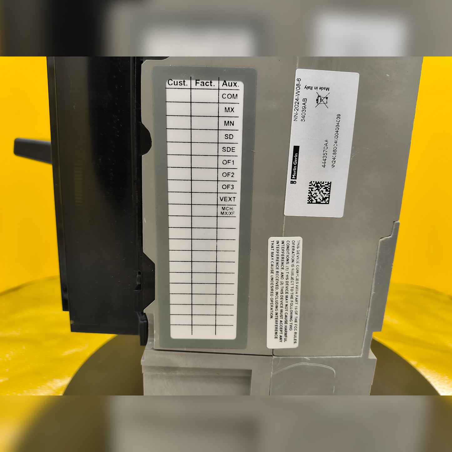 New 1200 Amp Square D PGP36120CU33A LSI Breaker stickers