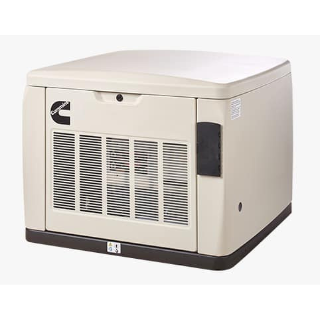New 20 kW Cummins RS20AC QuietConnect Residential Generator side view