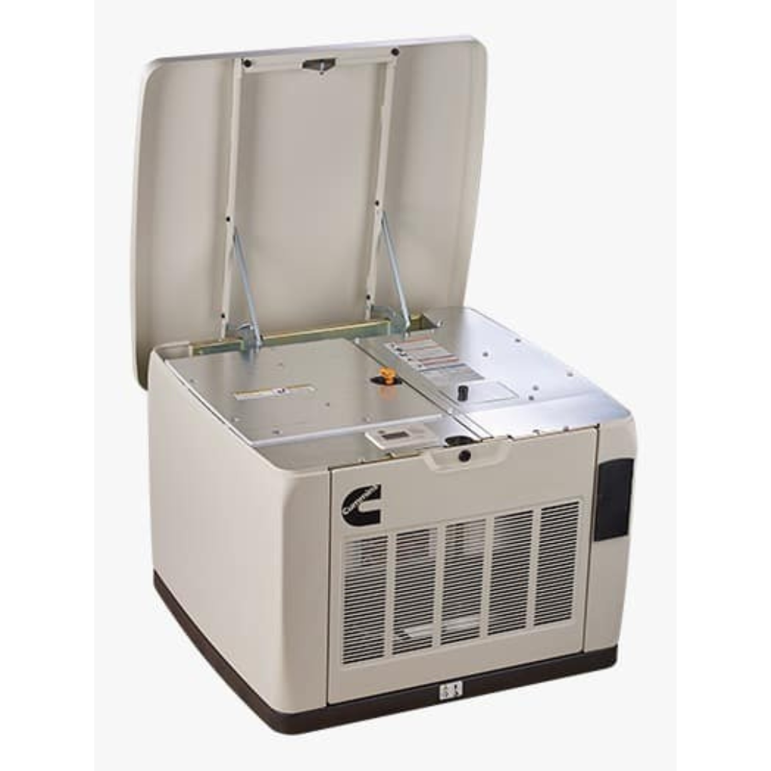 New 20 kW Cummins RS20AC QuietConnect Residential Generator side view