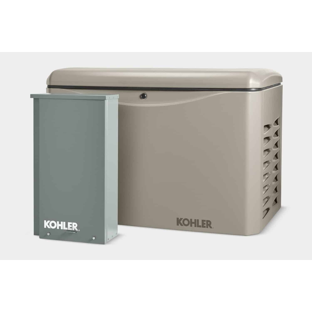 New 20 kW Kohler 20RCA Residential Natural Gas Generator front view