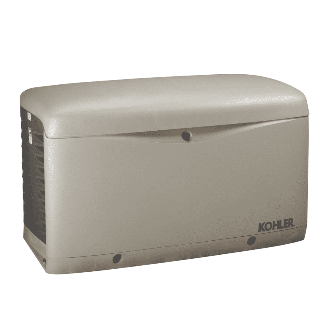 New 20 kW Kohler 20RCA Residential Natural Gas Generator side view