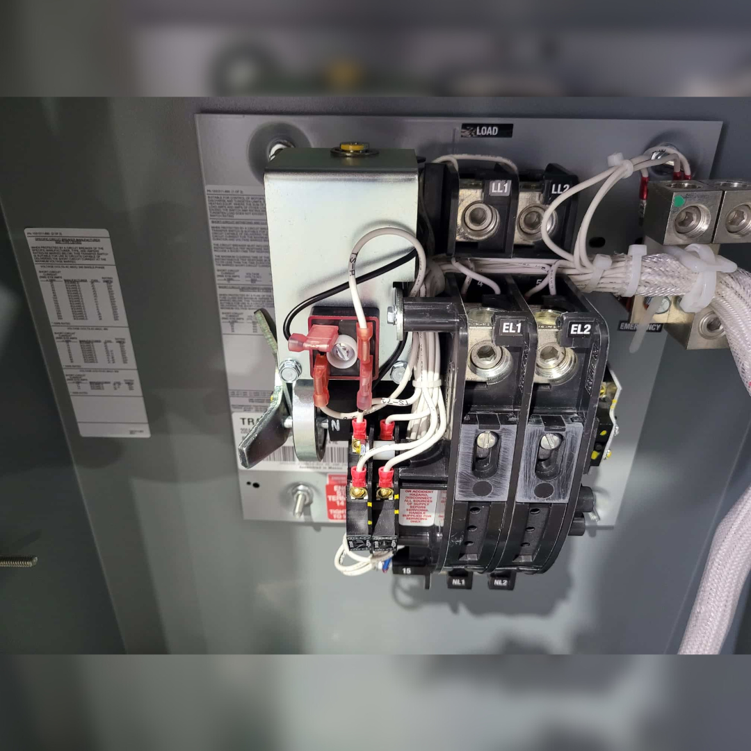 New 200 Amp Kohler KSS-AFNC-0200S Automatic Transfer Switch inside view
