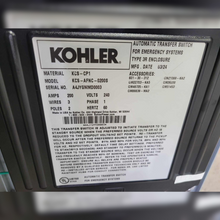 New 200 Amp Kohler KSS-AFNC-0200S Automatic Transfer Switch sticker