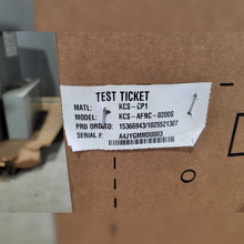 New 200 Amp Kohler KSS-AFNC-0200S Automatic Transfer Switch test ticket sticker