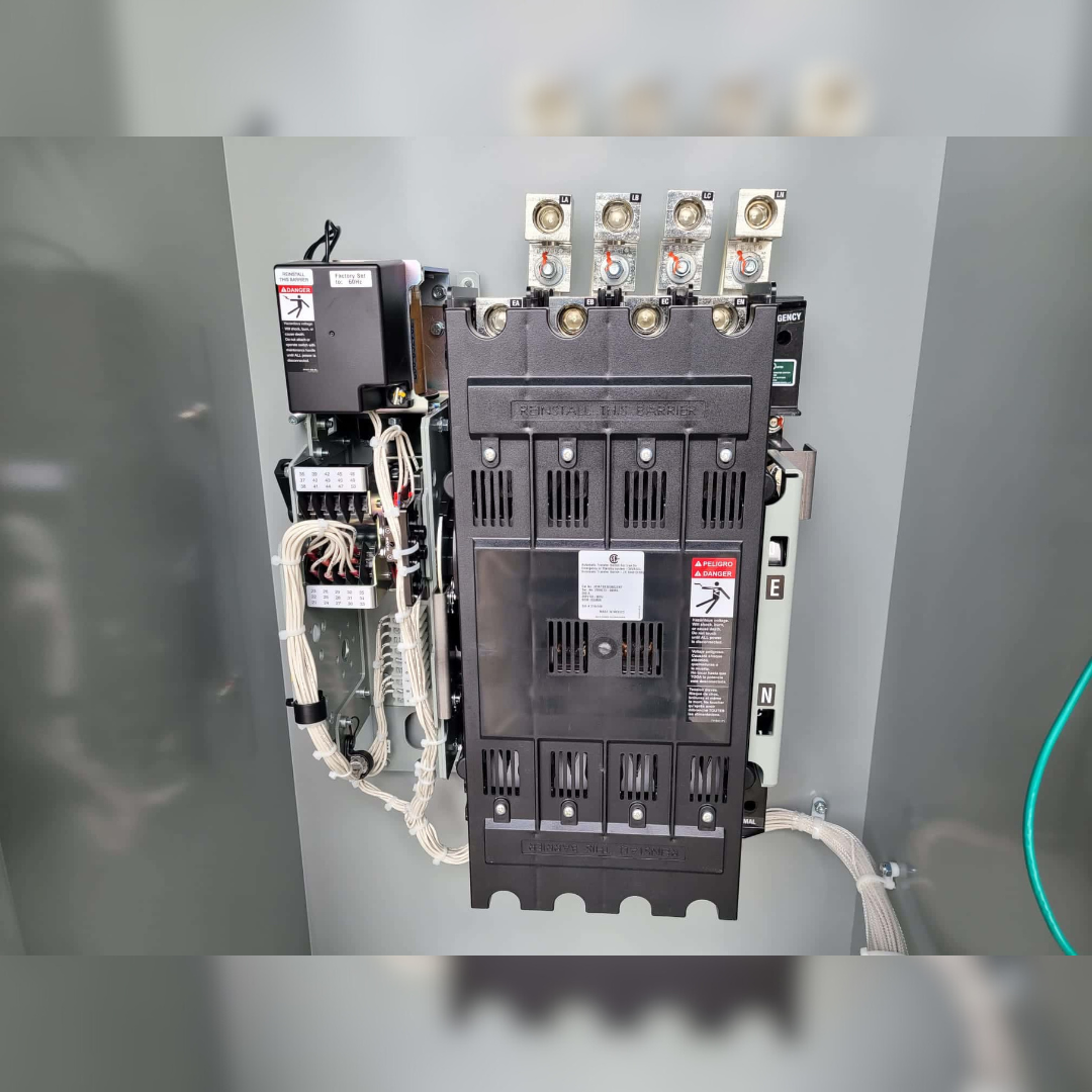 New 260 Amp ASCO 300 Series J03ATSB30260NGXF Automatic Transfer Switch inside view