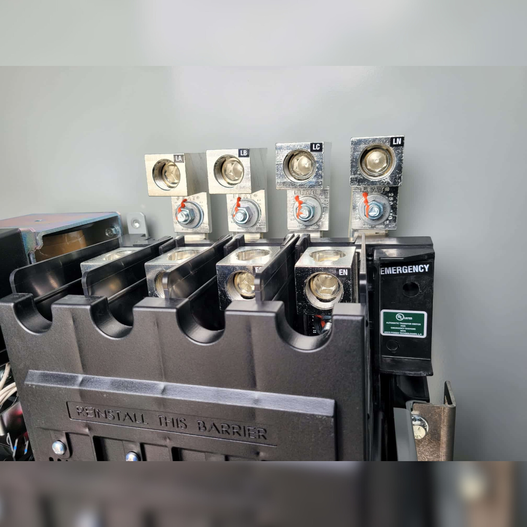 New 260 Amp ASCO 300 Series J03ATSB30260NGXF Automatic Transfer Switch inside view
