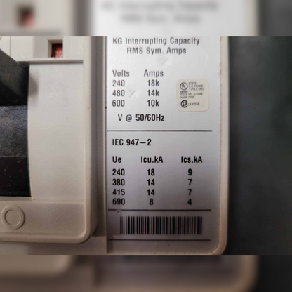 New 400 Amp EATON KG3400S42 Series C Circuit Breaker details