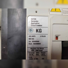 New 400 Amp EATON KG3400S42 Series C Circuit Breaker details