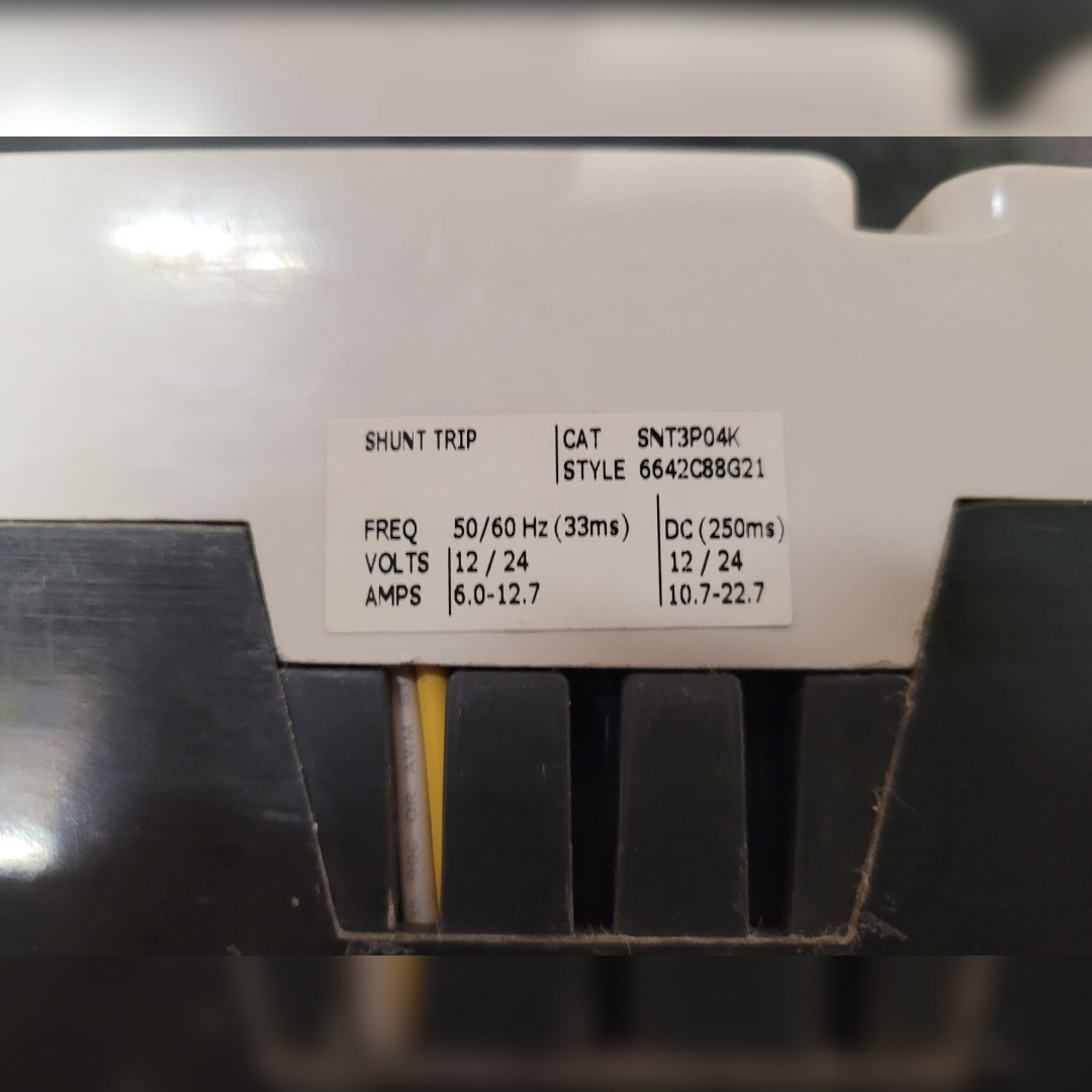 New 400 Amp EATON KG3400S42 Series C Circuit Breaker sticker