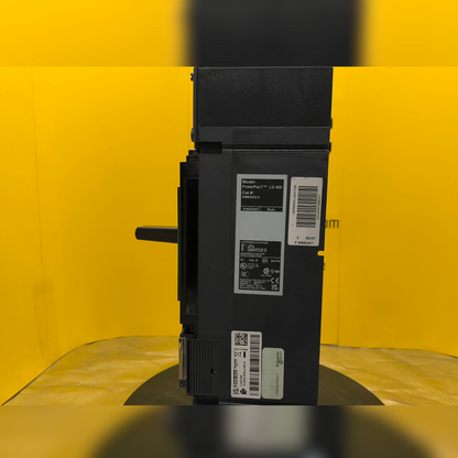 New 400 Amp Square D LGP36100CU33XY029 Breaker LCB, 400A, LG, MICRO LSI, 100% Side View