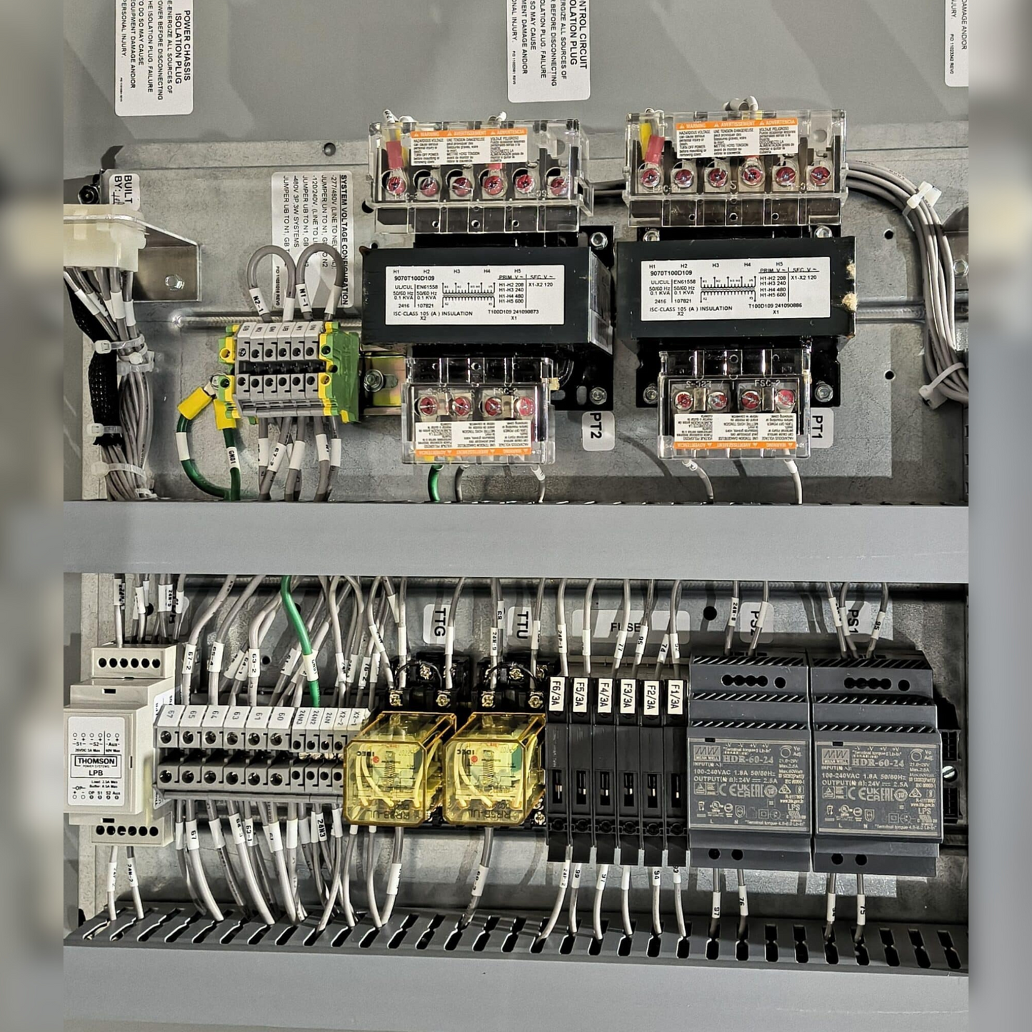New 800 Amp Thomson TS 970 TS 973A0800A1CZ6AJJAA Automatic Transfer Switch Inside View